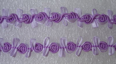 GB64 5/8" Lavender Ribbon Corded Gimp Braid Trim Lace 10yds