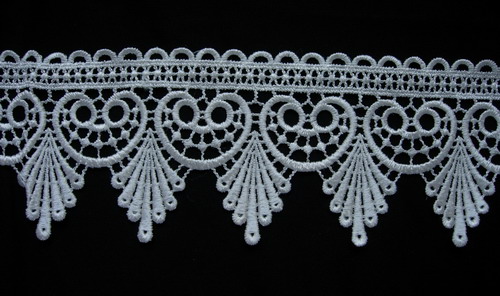 OT36 3 1/2" White Classic Design Floral Venise Venice Lace 1yd OT36 3 1/2" White Classic Design Floral Venise Venice Lace 1yd