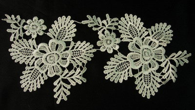 VT50 Mirror Pair Lace Floral Flowers Venise Venice Applique