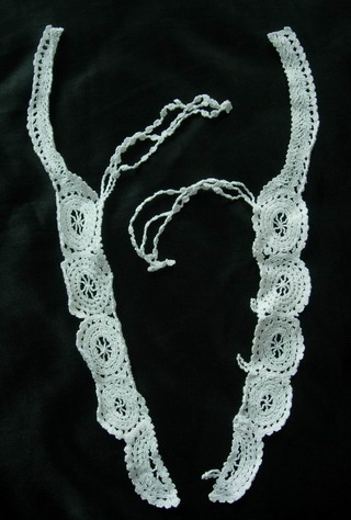 VK35 White Crochet Closures Collar Cotton Applique VK35 White Crochet Closures Collar Cotton Applique