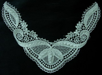VK10 Venice Lace Applique Venise Lace Neckline 2pcs