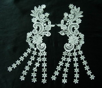 VT03 Pair Floral Venice Venise Applique Lingerie Shirt Jean