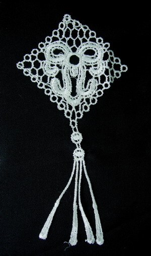 VT68 Tassel Rhombus Venice Venise Applique Motif x5 VT68 Tassel Rhombus Venice Venise Applique Motif x5