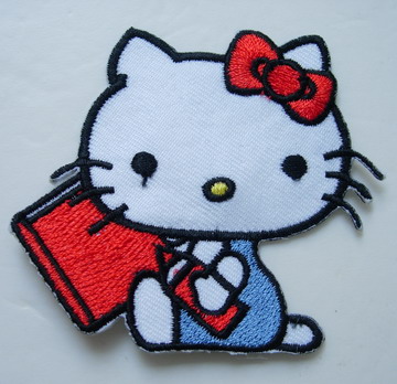 Large Hello Kitty Head Aloha look Flower Iron On Patch items in